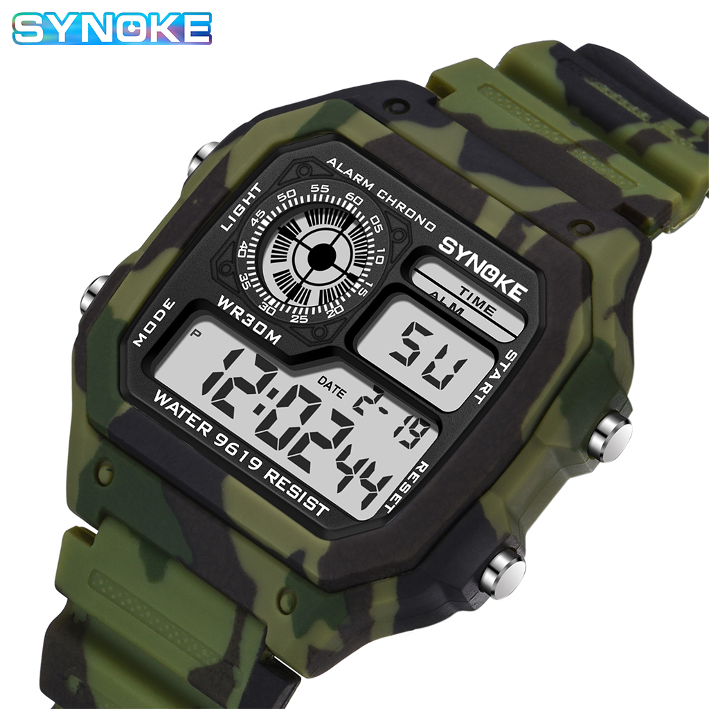 Tide Watch Surf - Synoke Outdoor Militair Digitaal Horloge Voor