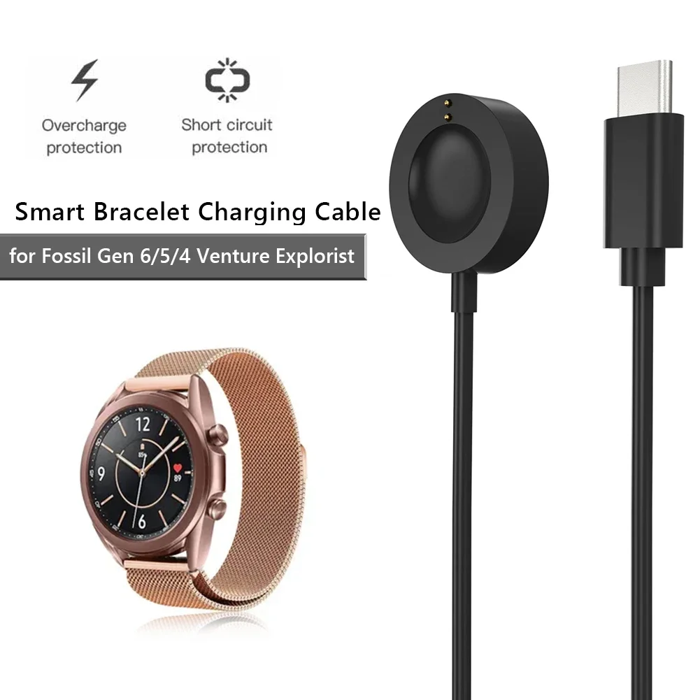 Fossil Watches Smartwatch Charger - 1M USB Type-C Magnetisch snellader Dock