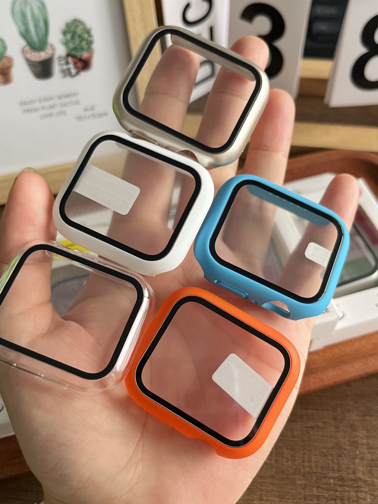Iwatch Smartwatch Series 7 - Gehard Glas + Cover Voor Apple
