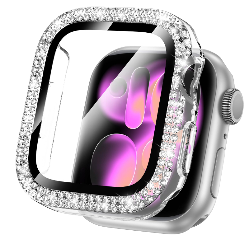 Iwatch Smartwatch Series 7 - Diamond Cover Voor Apple Watch Case