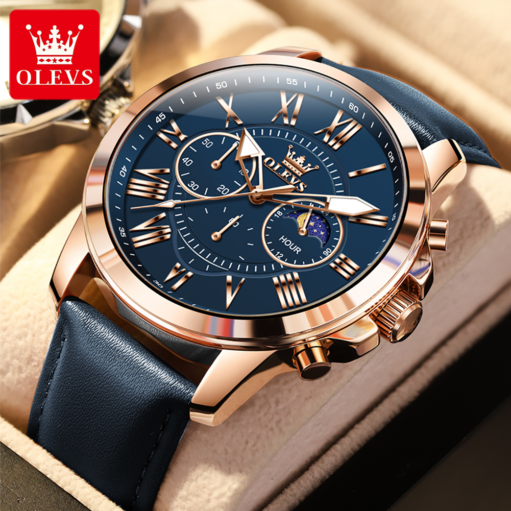 Smartwatch Branded Watches For Men - OLEVS 3632 Herenhorloge Multifunctionele Wijzerplaat 24-uurs
