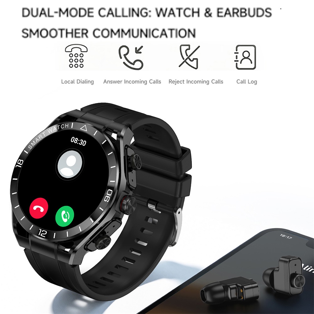 Smartwatch Noise Watches - Smartwatch 2-in-1 Bluetooth Oordopjes met Spraakassistent,