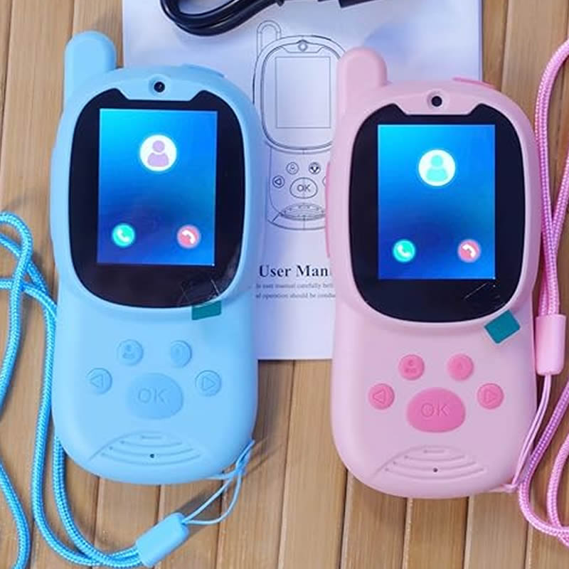 Smartwatch Watches Gift For Girls - Walkie-talkies Schattig 2-pack Oplaadbaar Kinderen Video