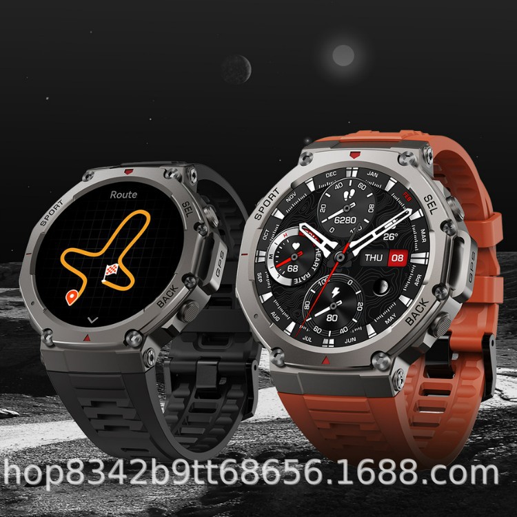 Altimeter Compass Watch - DM58 Smartwatch, AMOLED-scherm, Bluetooth-oproepen, GPS, hoogtemeter,