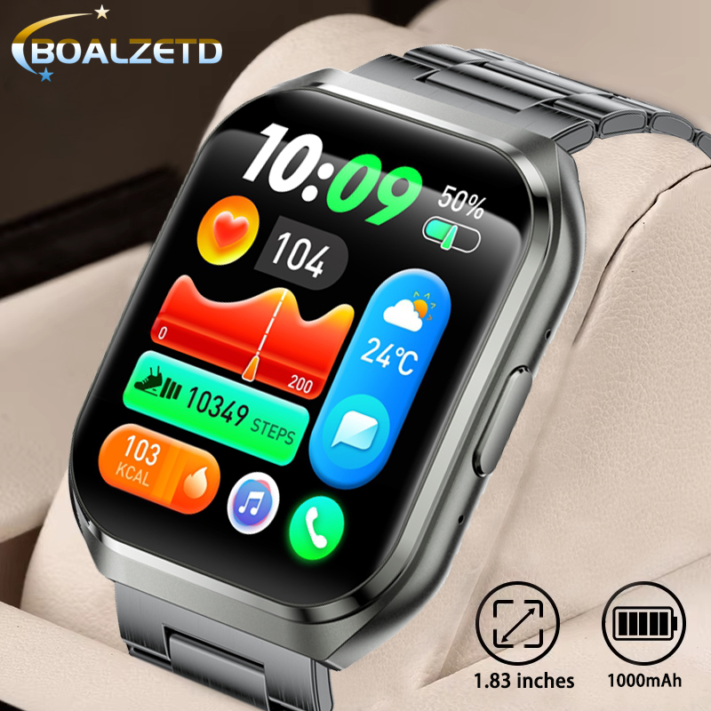 Smartwatch Watches Gift For Men - AMOLED 2026 HD 3D Gebogen oppervlak