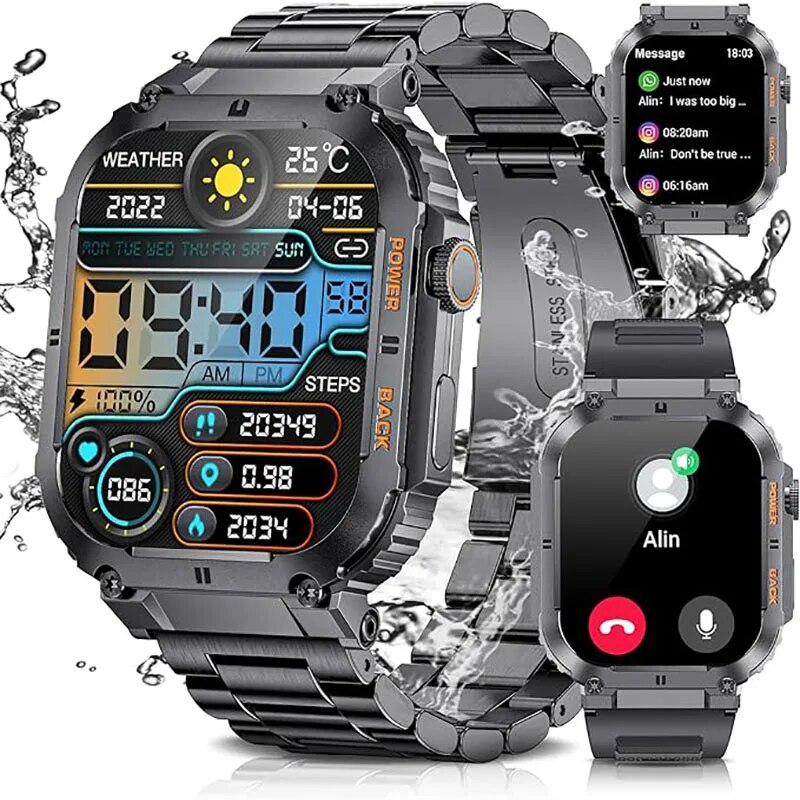 Smartwatch Watches For Men Digital - Lige Outdoor Sport Fitness Smartwatch Voor