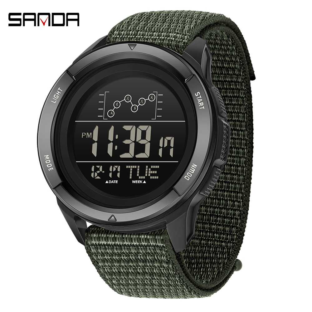 Tide Watch Surf - SANDA elektronisch horloge nylon band digitaal
