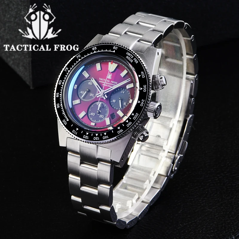 Tide Watch Surf - Tactische Kikker Chronograaf Horloge V2 Solar