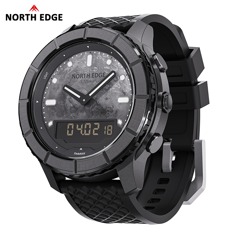 Altimeter Compass Watch - NORTH EDGE THARSIS Heren Carbon Fiber