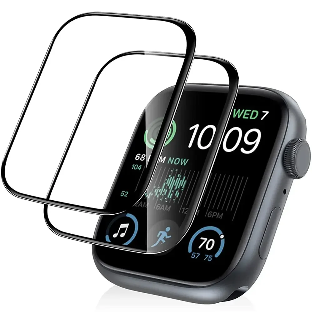 Iwatch Smartwatch Series 7 - Volledig gebogen schermbeschermer voor Apple Watch