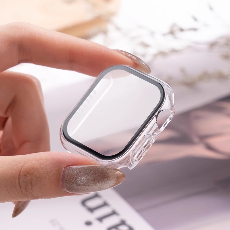 Iwatch Smartwatch Series 7 - 3pack Glas + cover Voor Apple
