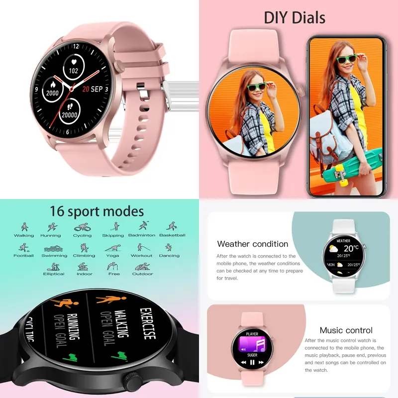 Smartwatch Watches For Men - SENBONO MAX8 Heren Smart Watch Dames