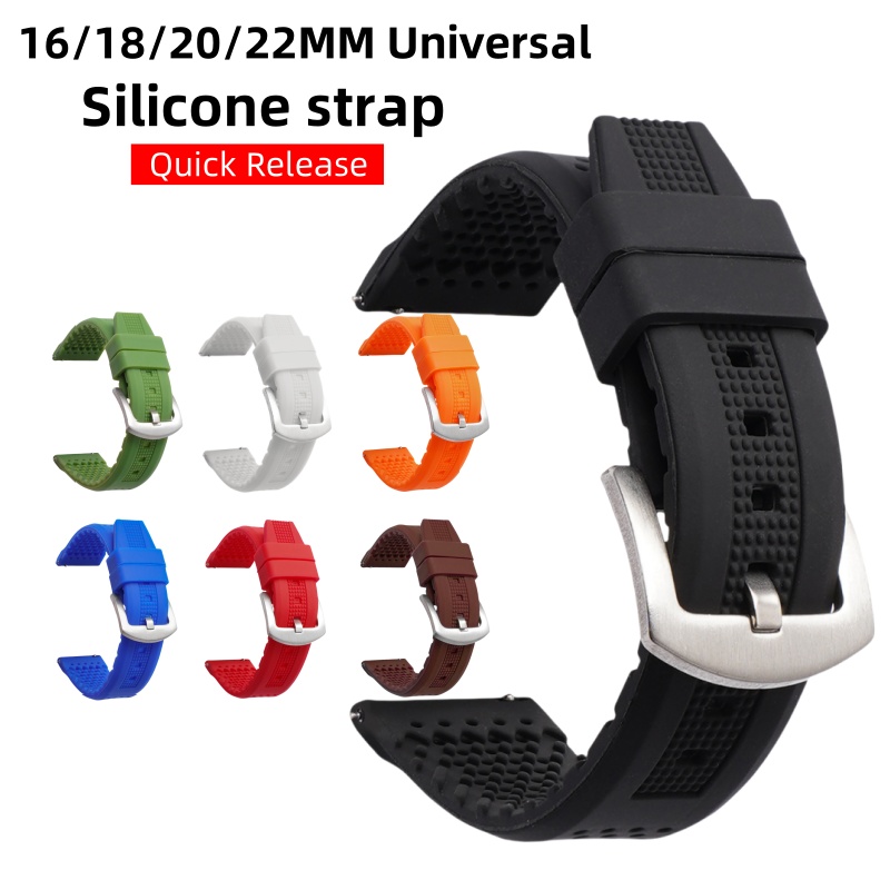 Casio Watches Smartwatch - 16/18/20/22mm Universele Quick Release Siliconen horlogeband