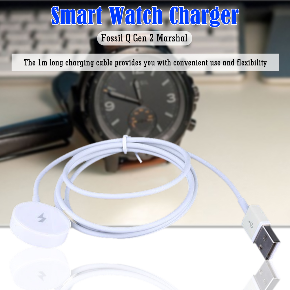 Fossil Watches Smartwatch Charger - 1m Smart Watch Magnetische Oplader Kortsluitbeveiliging