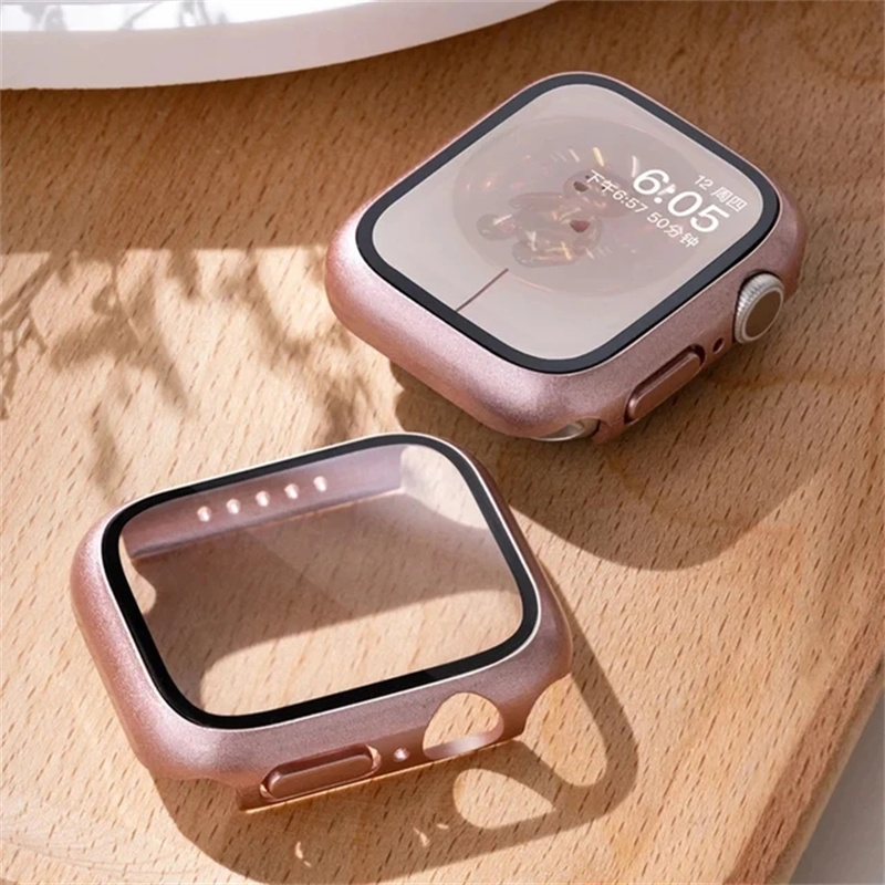 Iwatch Smartwatch Series 7 - Gehard Glas + cover Voor Apple