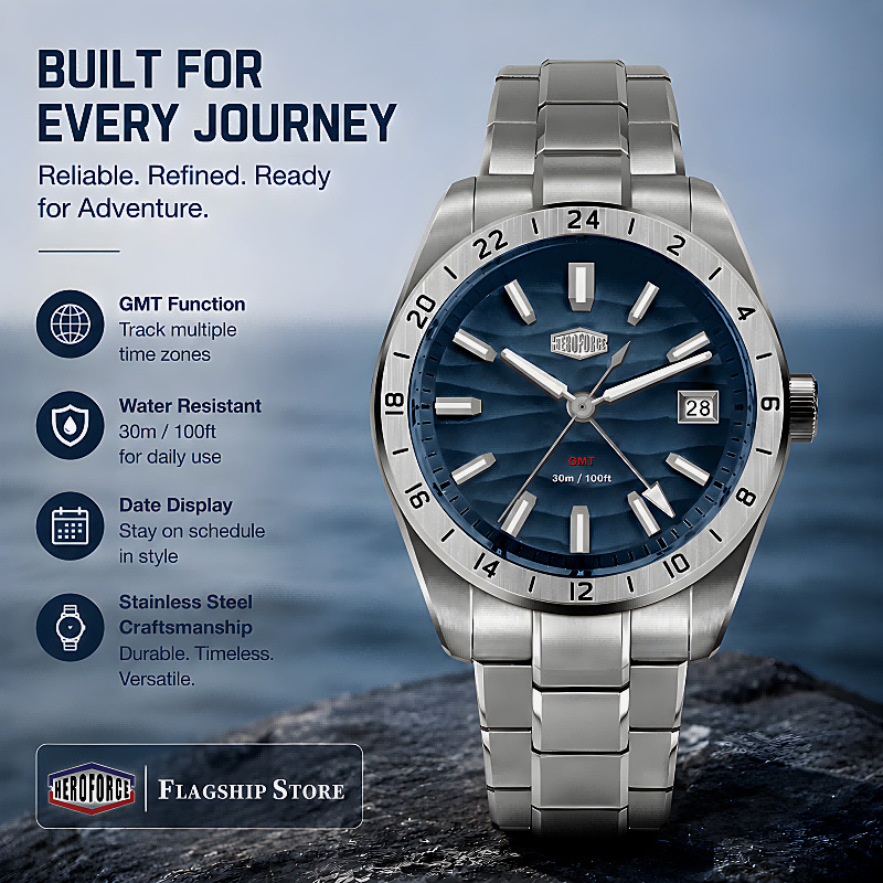 Smartwatch Luxury Watches For Men - HEROFORCE Nieuw waterdicht lichtgevend quartzhorloge Hoge