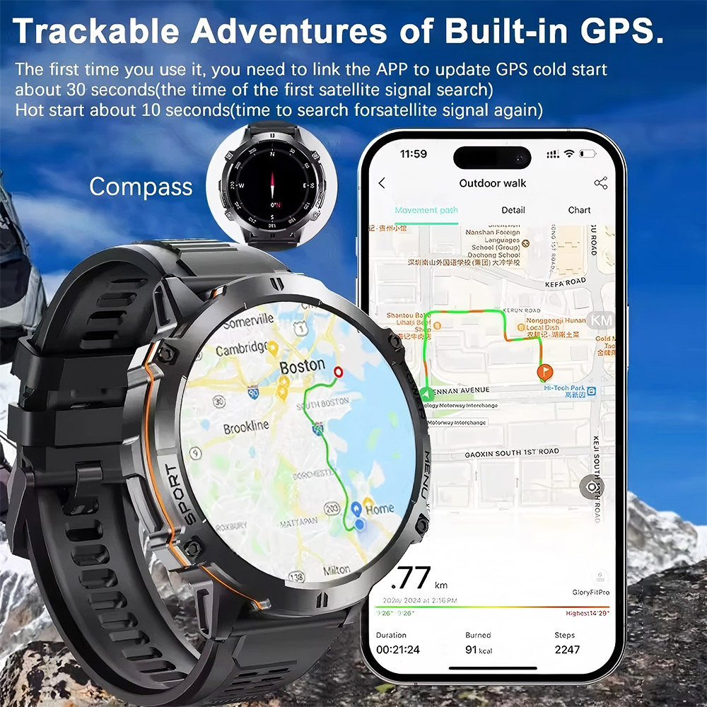 2026 Nieuw geüpgradede GPS Mil - Altimeter Compass Watch recensie en prijs