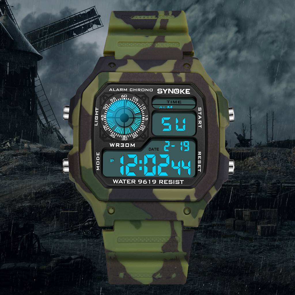 Synoke Outdoor Militair Digita - Tide Watch Surf recensie en prijs
