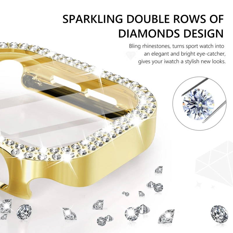Diamond Cover Voor Apple Watch - Iwatch Smartwatch Series 7 recensie en prijs