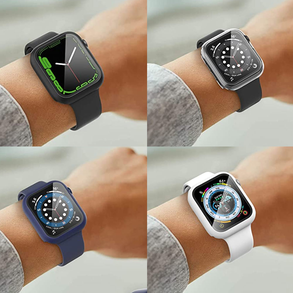 Gehard glas + behuizing voor A - Iwatch Smartwatch Series 7 recensie en prijs