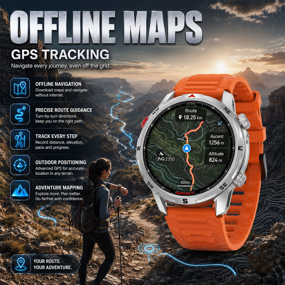 Multifunctionele sport-GPS-sma - Altimeter Compass Watch recensie en prijs