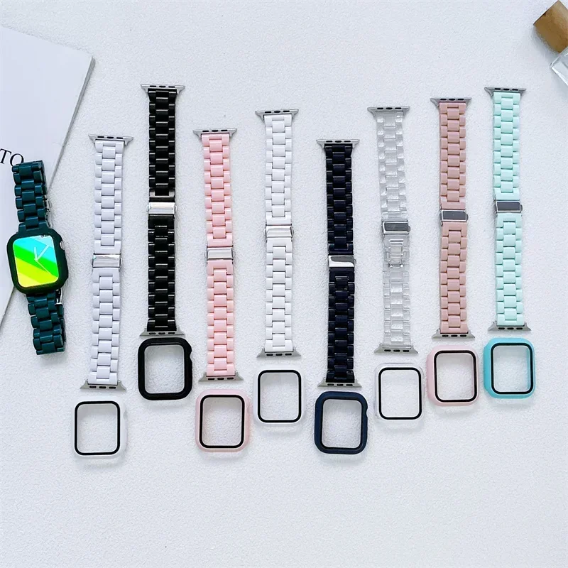 Horlogeband + Case + glas Voor - Iwatch Smartwatch Series 7 recensie en prijs