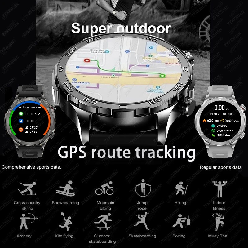 Nieuwe GPS Track Smartwatch He - Smartwatch Watches For Men recensie en prijs