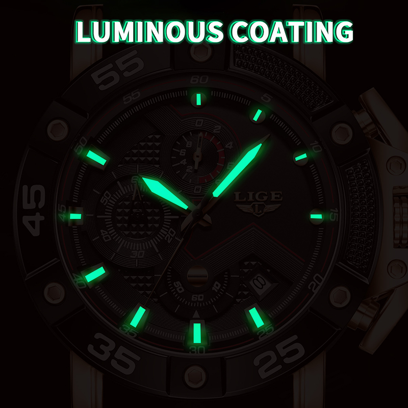 LIGE quartz Topmerk luxe horlo - Smartwatch Branded Watches For Men recensie en prijs