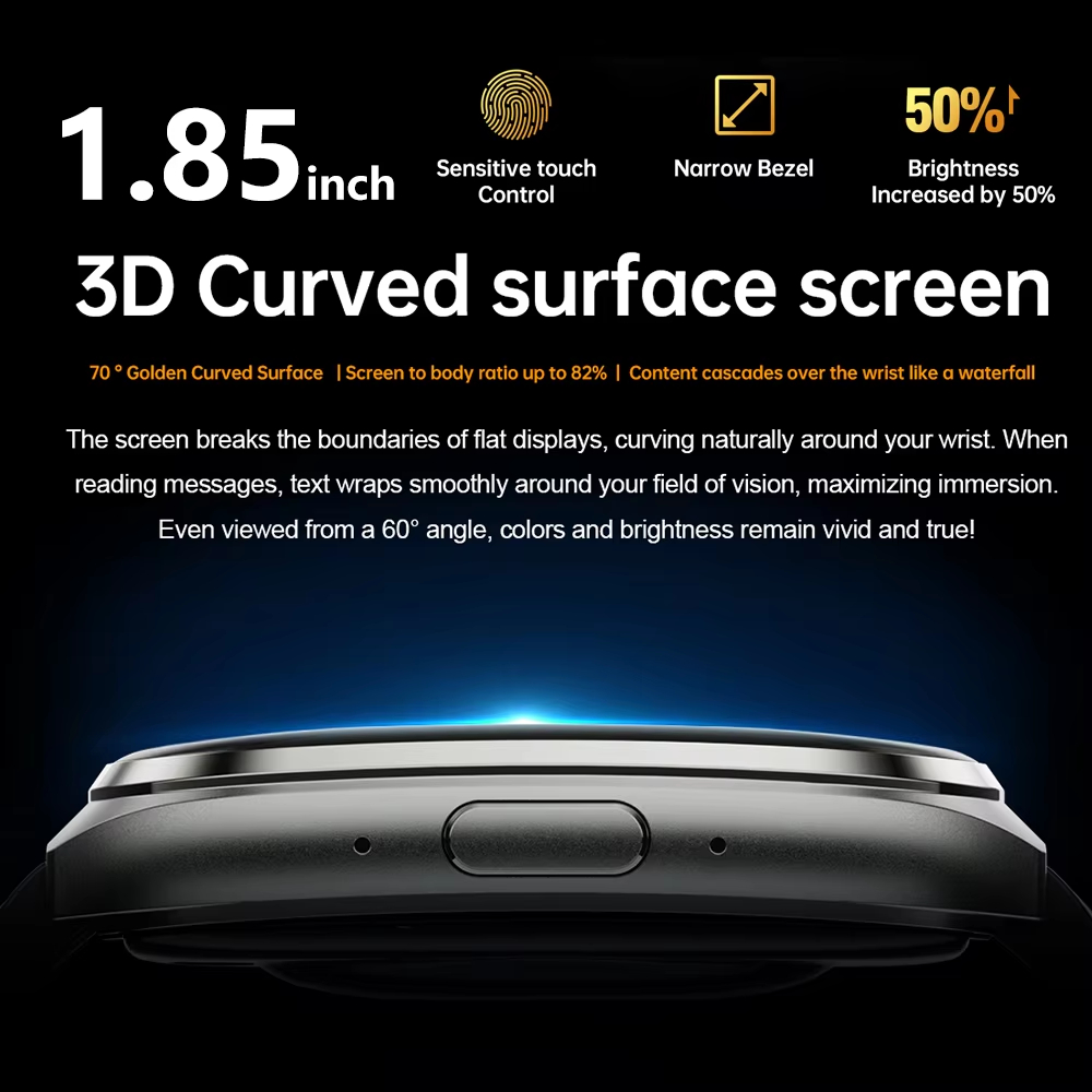 AMOLED 2026 HD 3D Gebogen oppe - Smartwatch Watches Gift For Men recensie en prijs
