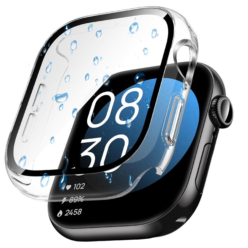 Glas+hoesje voor Apple Watch 4 - Iwatch Smartwatch Series 7 recensie en prijs