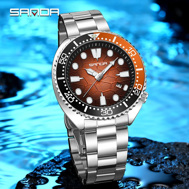 SANDA Luxe mode heren quartzho - Smartwatch Luxury Watches For Men recensie en prijs