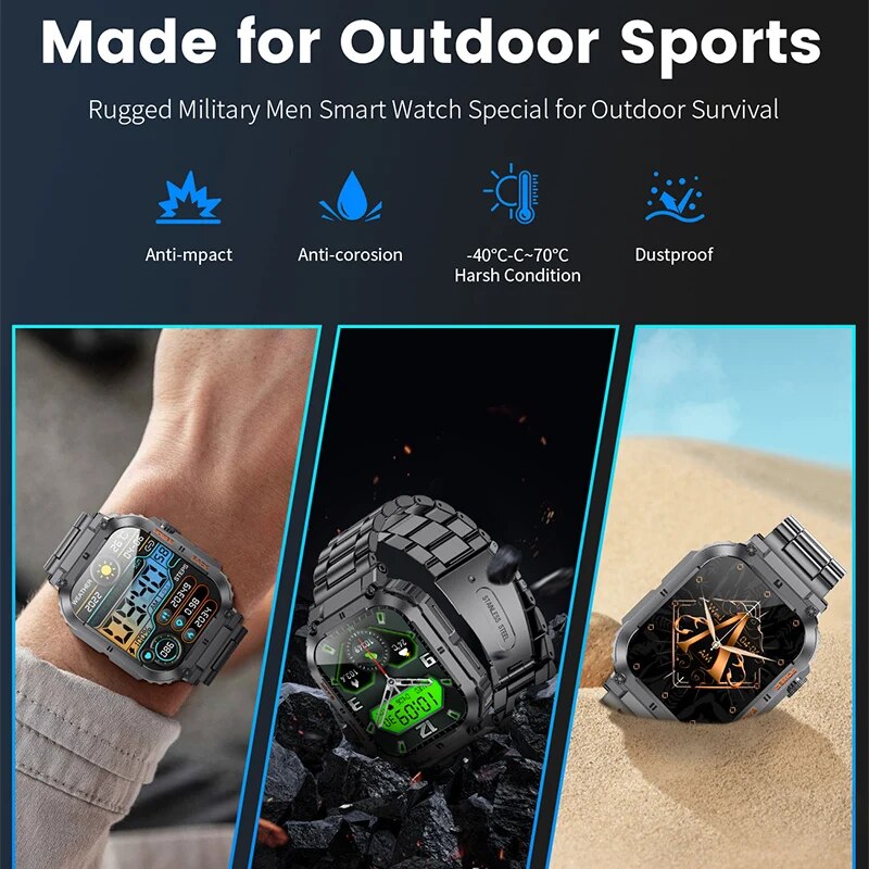 Lige Outdoor Sport Fitness Sma - Smartwatch Watches For Men Digital recensie en prijs