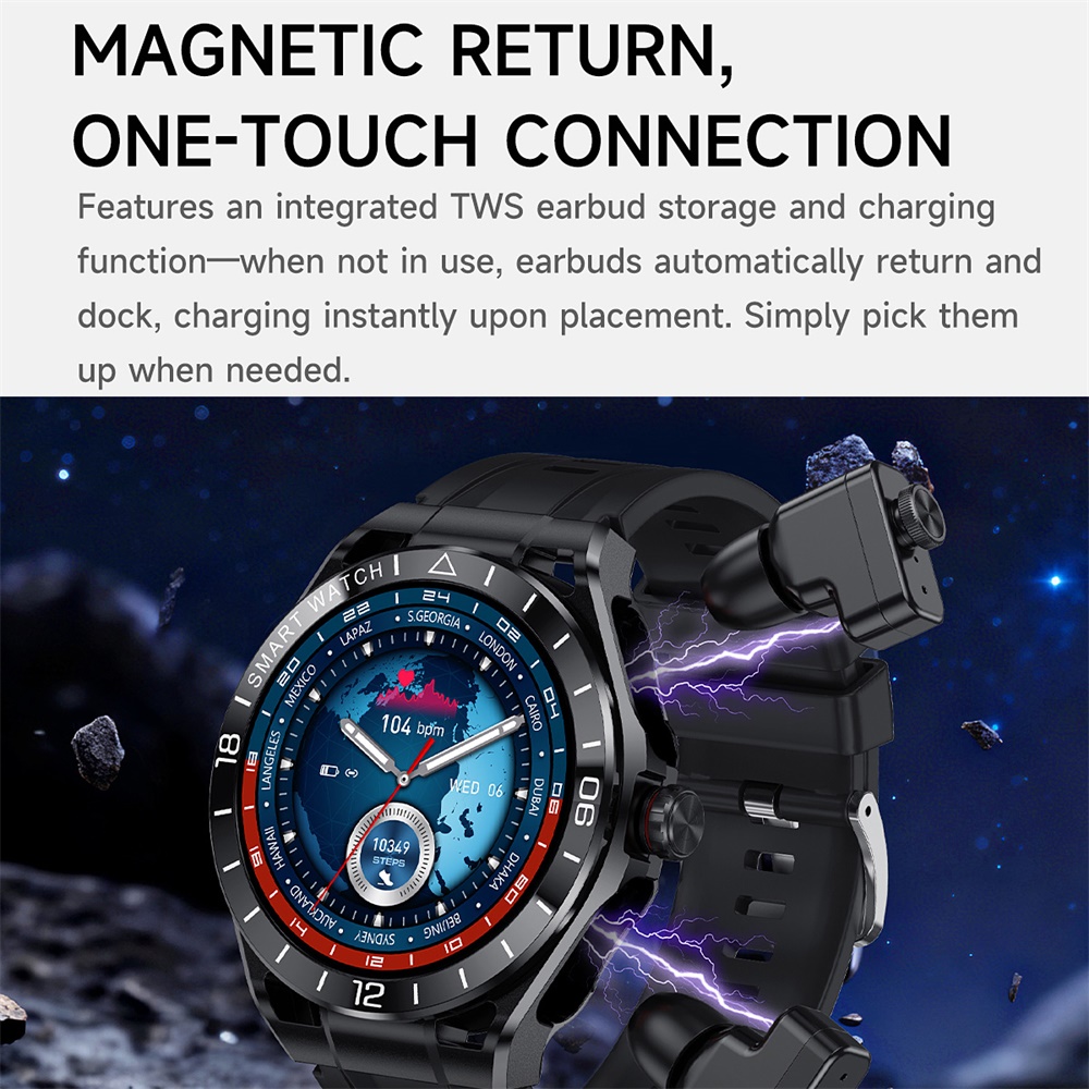 1,52 inch Smartwatch 2-in-1 Bl - Smartwatch Noise Watches recensie en prijs