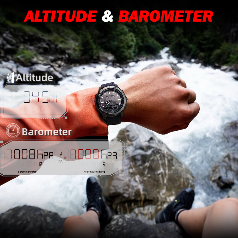 NORTH EDGE THARSIS Heren Carbo - Altimeter Compass Watch recensie en prijs