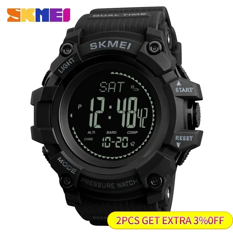 Skmei 1358 Hoogtemeter Weer Tr - Altimeter Compass Watch recensie en prijs