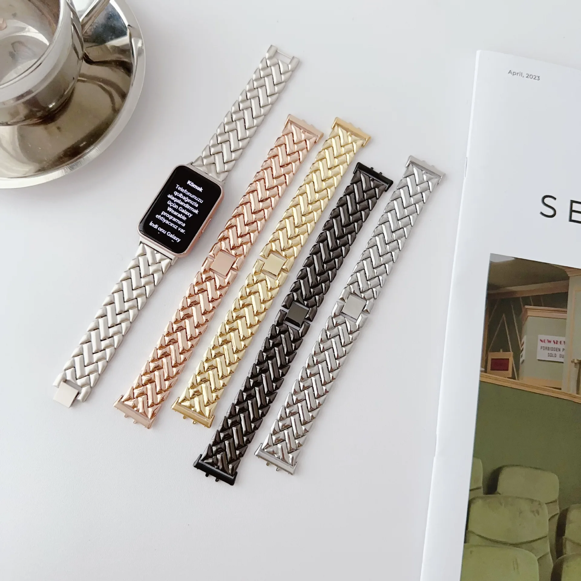 Nieuwe polsband metalen band v - Smartwatch Samsung Watches For Women recensie en prijs
