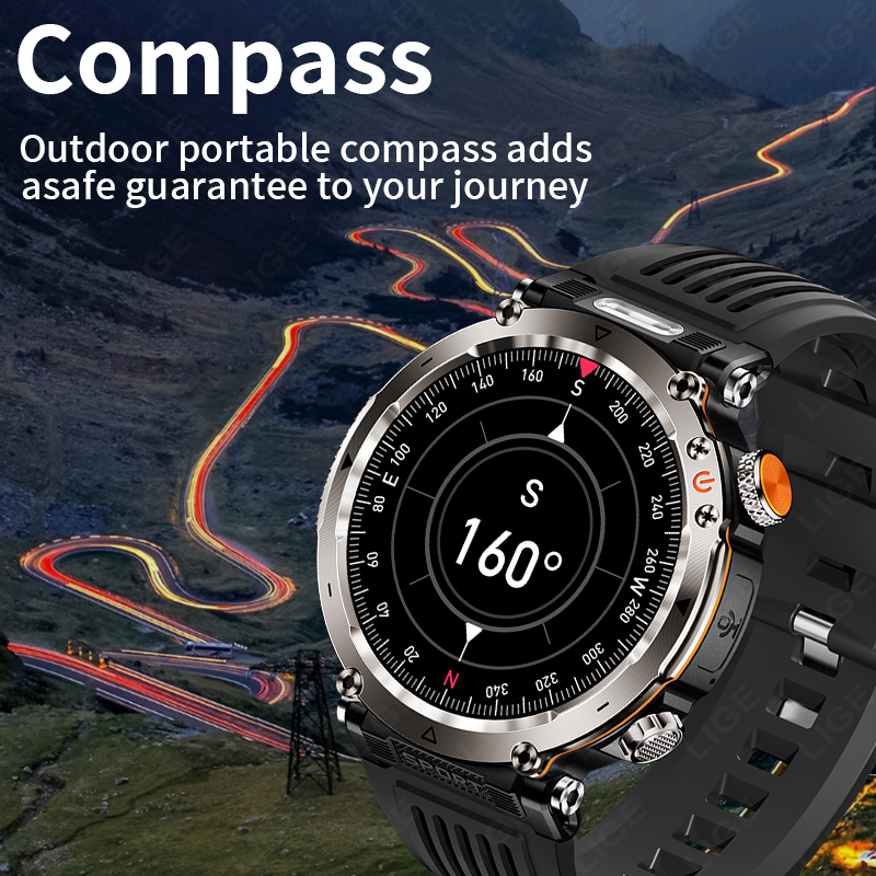 Nieuwe militaire outdoor smart - Smartwatch Watches For Men recensie en prijs