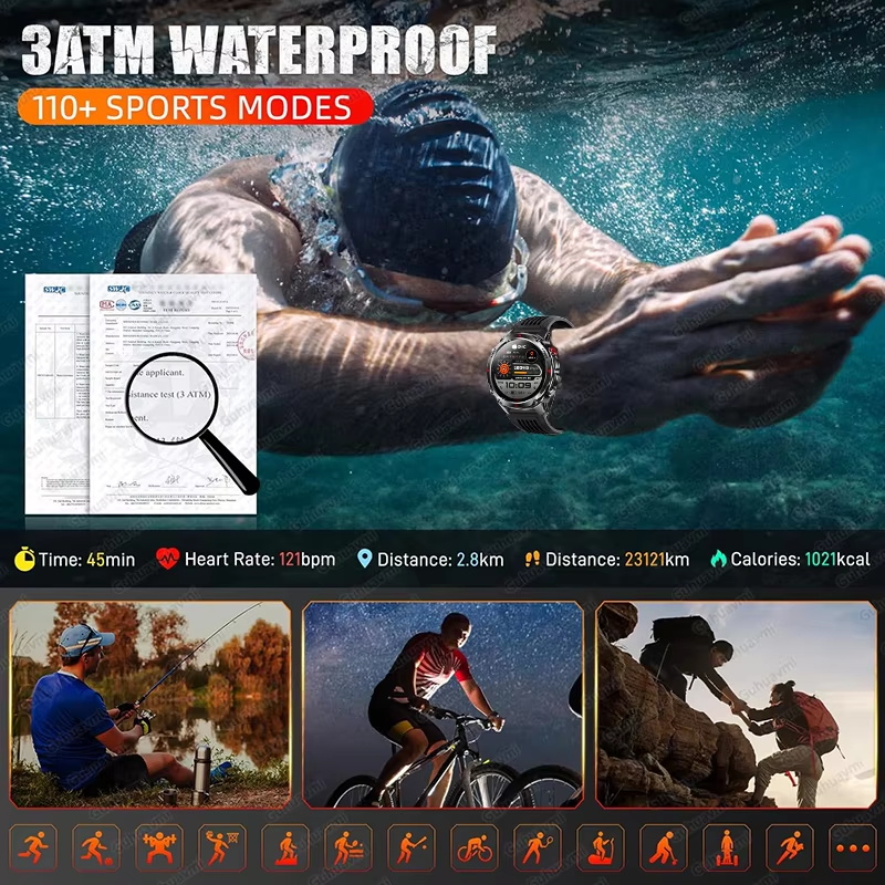 Militaire 540mAh GPS Smart Wat - Altimeter Compass Watch recensie en prijs