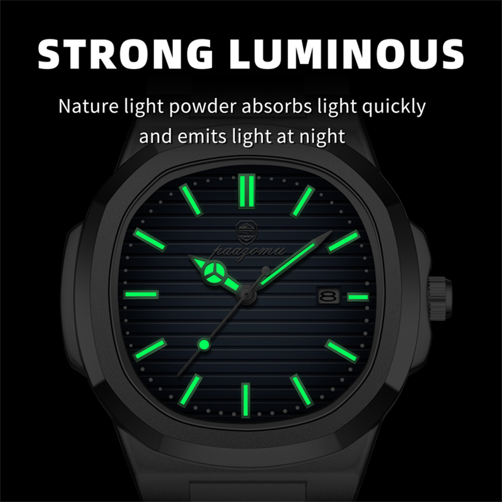 PAAZOMU Business Heren Vierkan - Smartwatch Luxury Watches For Men recensie en prijs