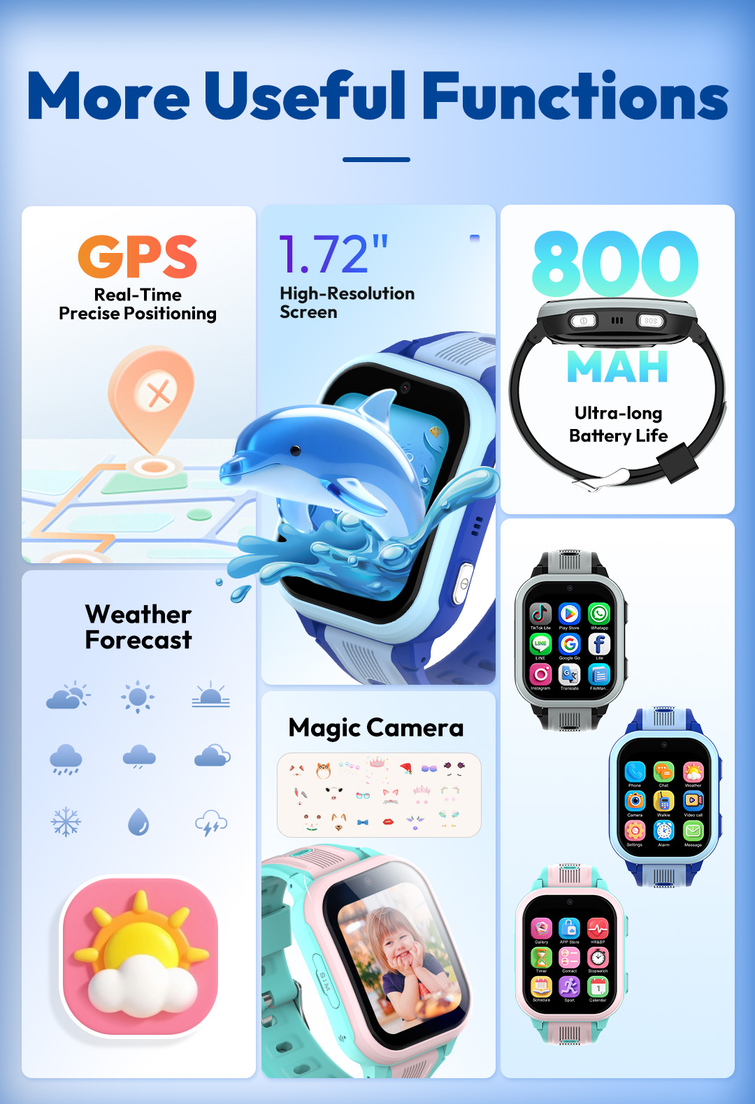 KT41 Smartwatch - 4G Telefoon  - Smartwatch Watches Gift For Girls recensie en prijs