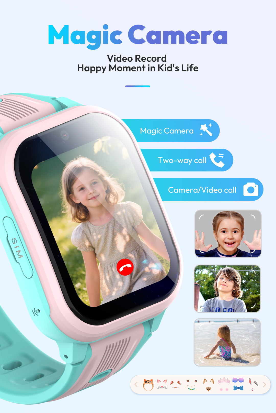 KT41 Smartwatch - 4G Telefoon  - Smartwatch Watches Gift For Girls recensie en prijs