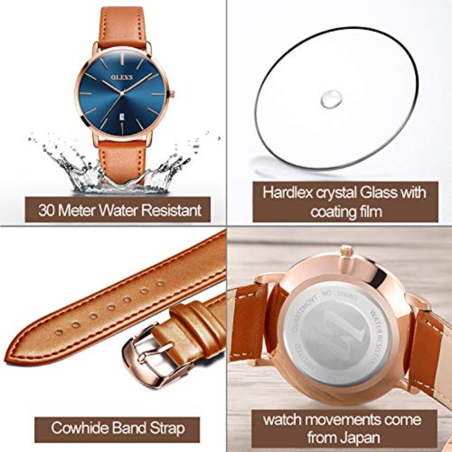 OLEVS Heren lederen horloges Z - Smartwatch Watches For Men Digital recensie en prijs