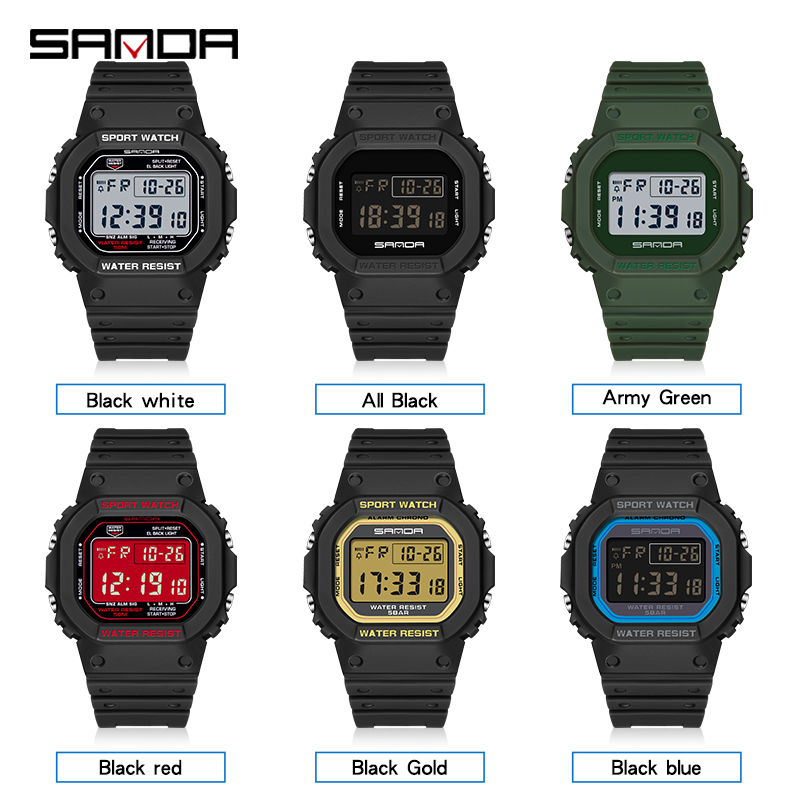 SANDA G-stijl digitaal horloge - Tide Watch Surf recensie en prijs