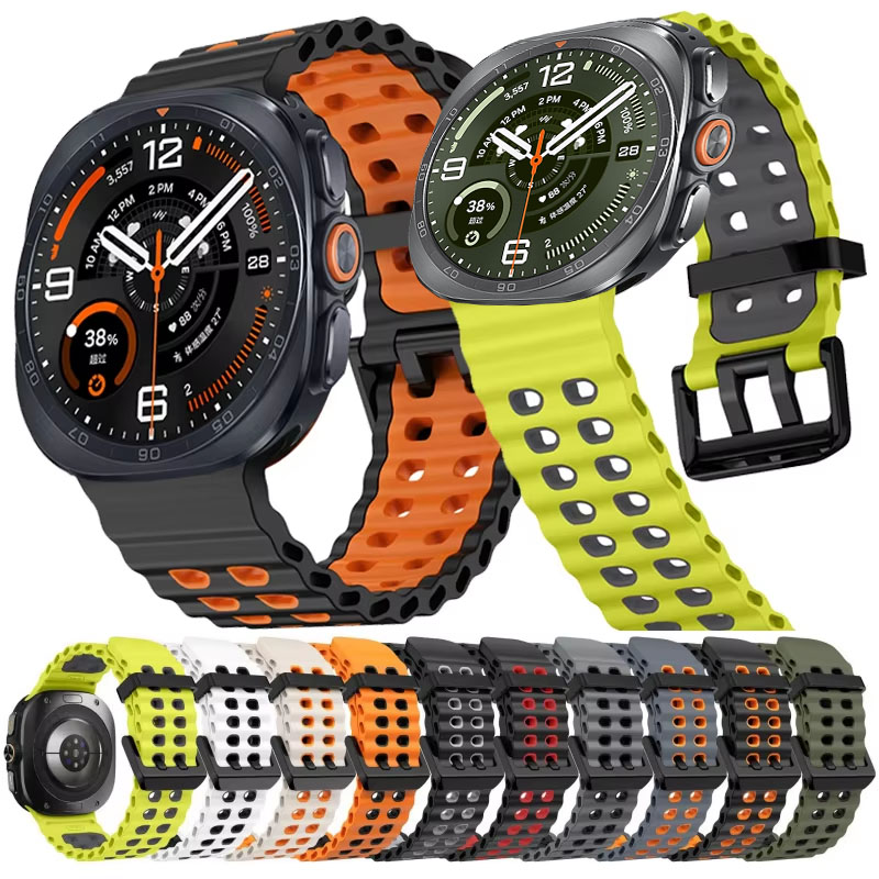 Twee-kleurige siliconen band v - Tide Watch Surf recensie en prijs