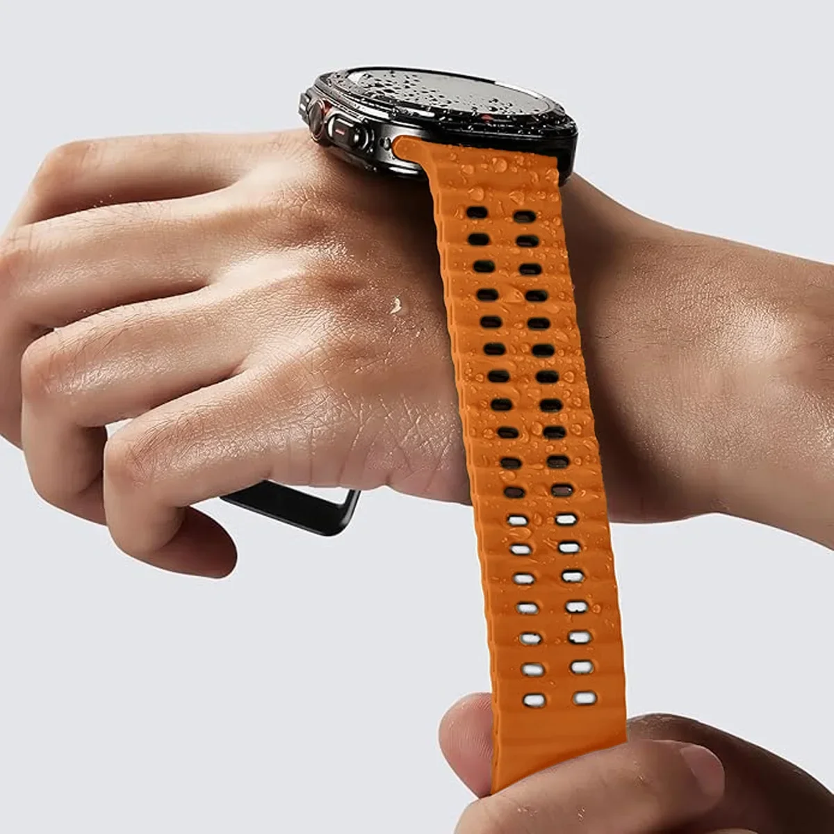 Twee-kleurige siliconen band v - Tide Watch Surf recensie en prijs