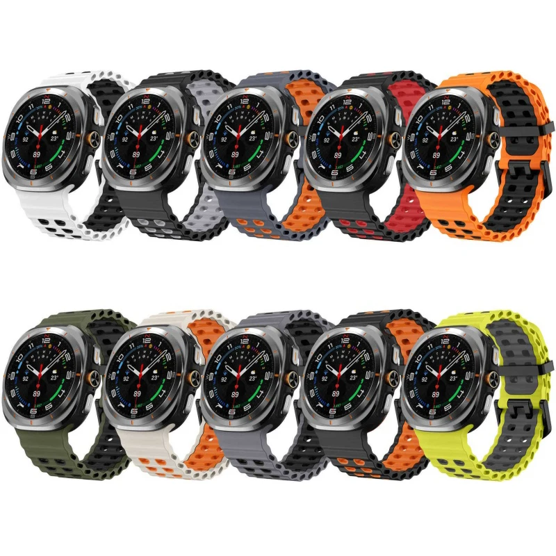 Twee-kleurige siliconen band v - Tide Watch Surf recensie en prijs